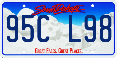 SD license plate 95CL98
