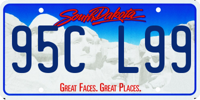 SD license plate 95CL99