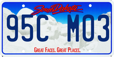 SD license plate 95CM03