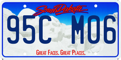 SD license plate 95CM06