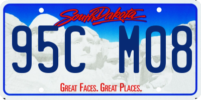 SD license plate 95CM08