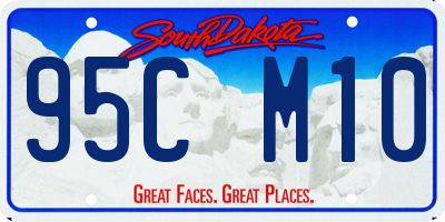 SD license plate 95CM10