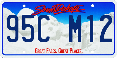 SD license plate 95CM12