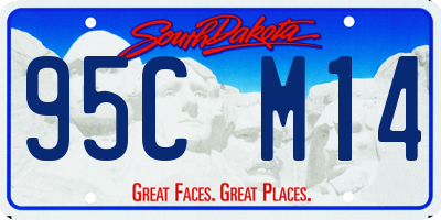 SD license plate 95CM14