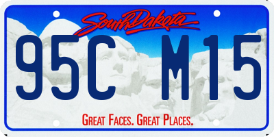 SD license plate 95CM15