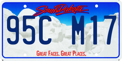 SD license plate 95CM17