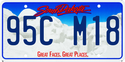 SD license plate 95CM18