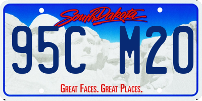 SD license plate 95CM20