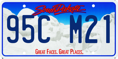 SD license plate 95CM21