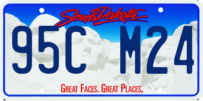 SD license plate 95CM24