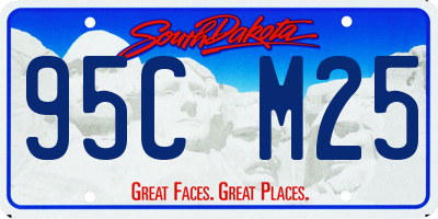 SD license plate 95CM25