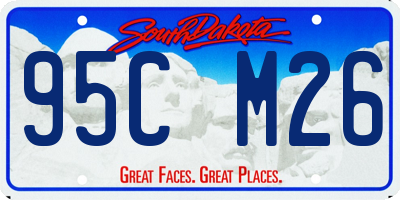 SD license plate 95CM26