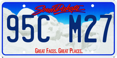 SD license plate 95CM27