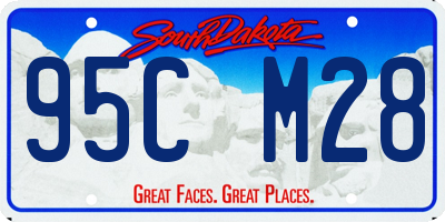 SD license plate 95CM28