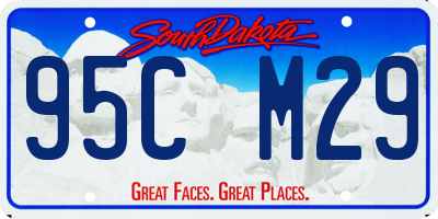 SD license plate 95CM29