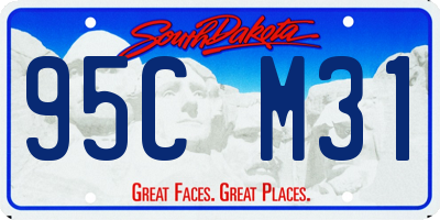 SD license plate 95CM31