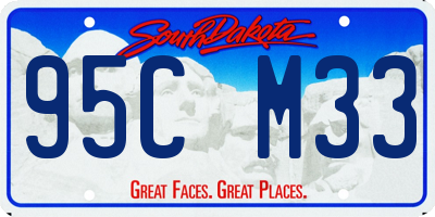 SD license plate 95CM33