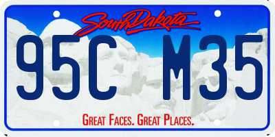 SD license plate 95CM35