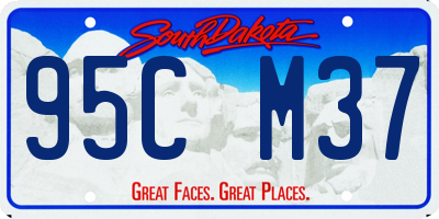 SD license plate 95CM37