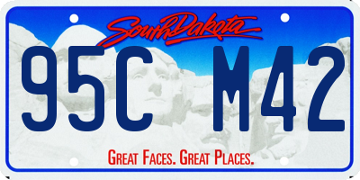 SD license plate 95CM42
