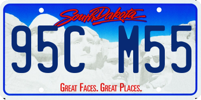 SD license plate 95CM55
