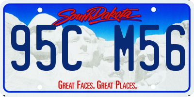 SD license plate 95CM56