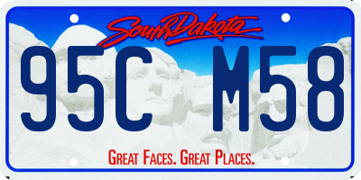 SD license plate 95CM58