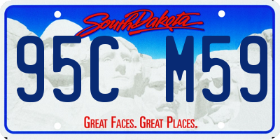 SD license plate 95CM59