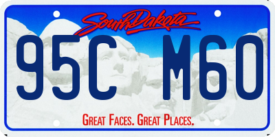 SD license plate 95CM60