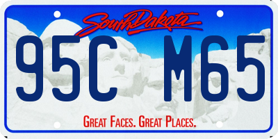 SD license plate 95CM65