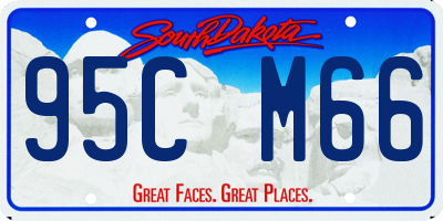 SD license plate 95CM66