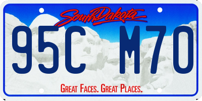 SD license plate 95CM70