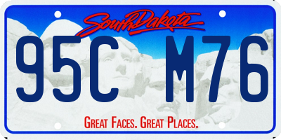 SD license plate 95CM76