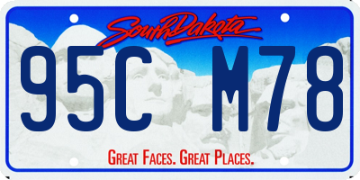 SD license plate 95CM78