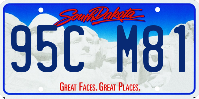 SD license plate 95CM81