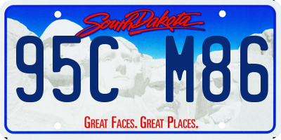 SD license plate 95CM86