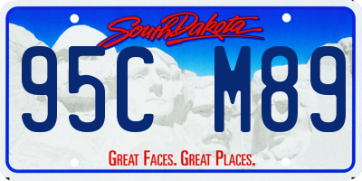 SD license plate 95CM89