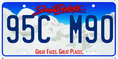 SD license plate 95CM90