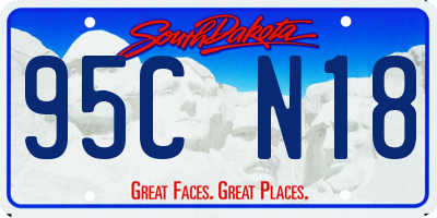 SD license plate 95CN18