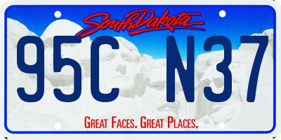 SD license plate 95CN37