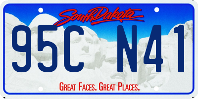 SD license plate 95CN41