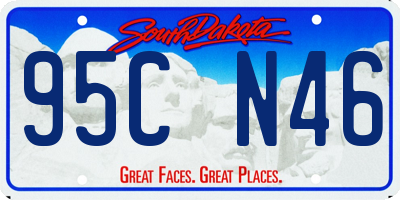 SD license plate 95CN46