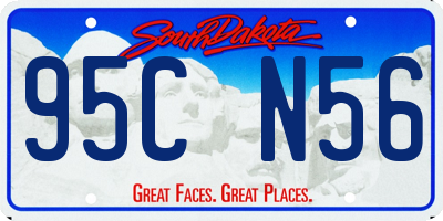 SD license plate 95CN56