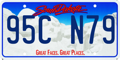 SD license plate 95CN79