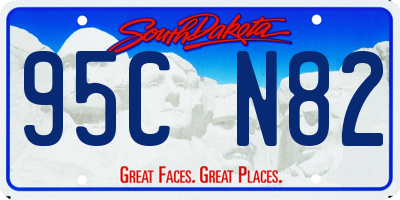 SD license plate 95CN82