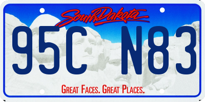 SD license plate 95CN83
