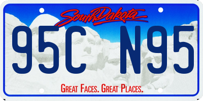SD license plate 95CN95