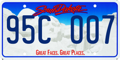 SD license plate 95CO07
