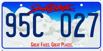 SD license plate 95CO27
