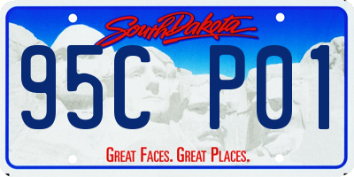 SD license plate 95CP01